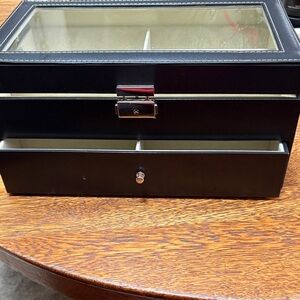 Black Sunglasses Organizer Box - Jewelry and Accessories Case